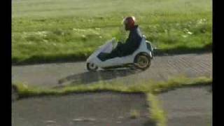 Jet Powered Sinclair C5 driven by Adrian Bennett [upl. by Pilloff]