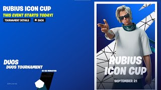 🔴 RUBIUS ICON CUP TOP 500 EU  Fortnite LIVE [upl. by Llennod]