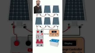 Solar Panels Series Parallel Connection Wiring diy diy electricion electrical lifehacks hack [upl. by Netsirc]