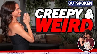 Meghan Markles new red carpet disaster branded quotcreepy amp weirdquot as she attends WITHOUT Prince Harry [upl. by Chiang113]