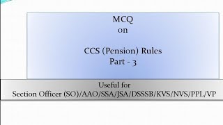 Pension Rule Part 3 [upl. by Naillimixam]