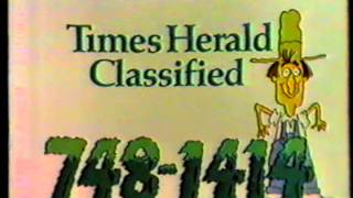 7481414 Dallas Times Herald Classifieds [upl. by Aryl]