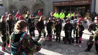 guggenmusik les canetons de Fribourg  Carnaval Estavayer 2024 part1 [upl. by Farny]