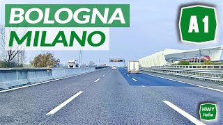 A1  BOLOGNA  MILANO  Autostrada del Sole [upl. by Einnal]