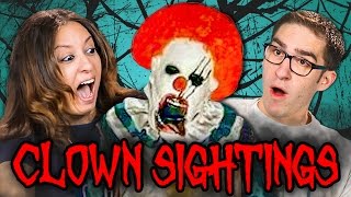 PARENTS REACT TO CREEPY CLOWN SIGHTINGS COMPILATION [upl. by Atnwahsal]