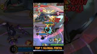 FREYA SAVAGE BUILD amp GAMEPLAY mobilelegends topglobal freya [upl. by Jahdal]