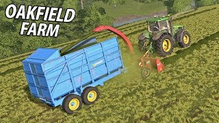 TIPPING CLAMPING AND FINISHING OFF  Farming Simulator 17  Oakfield Farm  Episode 16 [upl. by Newkirk]