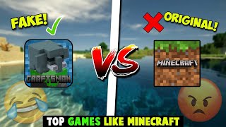 Top 3 NEW Games Like Minecraft PE Under 50mb [upl. by Riek]