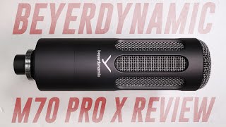 Beyerdynamic M70 Pro X Dynamic Mic Review  Test vs SM7b RE20 Procaster [upl. by Avalsorim]