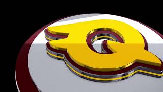 QUIQ LABS Crimson amp Gold 3D Animation Logo [upl. by Ramburt]