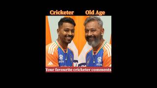 Cricketers old age cricketviral shortstrendinghardikpandya cricketlover trendingshorts ipl [upl. by Sokcin]