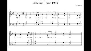 Alleluia J Berthier Taizé 1983 [upl. by Enna]