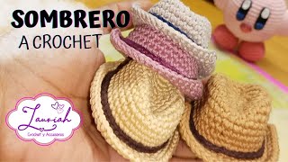 Sombrerito a Crochet  Para llavero o amigurumis [upl. by Lihkin506]