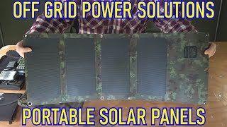 OFF GRID  PORTABLE SOLAR PANELS [upl. by Mick]