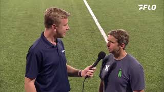 INTERVIEW  Coach Higgins vs St Johns [upl. by Benkley]