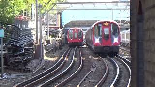 A District Line service stops at Plaistow 22 Oct 24 [upl. by Barbaraanne52]