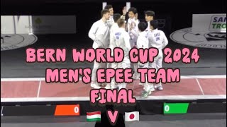 GOLD Hungary 🇭🇺 v Japan 🇯🇵  Bern World Cup 2024  Men’s Epee Team [upl. by Acsisnarf]