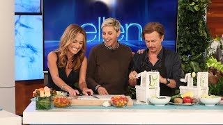 Ellen Giada De Laurentiis and David Spade Cook Sort Of [upl. by Can]