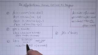 VWO5wisB11H715 De afgeleide van sinus cosinus en tangens [upl. by Barri]