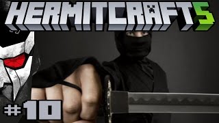 HERMITCRAFT SEASON 5 MINECRAFT 10  NINJA SKELETON BASE SECURITY SYSTEM [upl. by Eelram523]