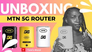 UNBOXING THE NEW MTN 5G ROUTER mtn 5gnetwork unboxingvideo [upl. by Suoivatnod184]