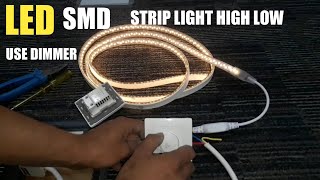 How to Install Dimmer Switch for LED Smd Strip Lights Any Lights Low High Urdu Hindi [upl. by Eanod478]