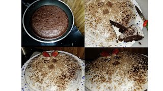 Cake In Fry Pan  Chocolate Cake In Fry Pan  Unique Cake In Fry Pan  With Out Oven Cake Recipe [upl. by Naashom]