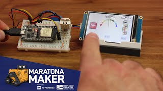 Display Touch para Esp32 Display Nextion MaratonaMaker [upl. by Airalednac]