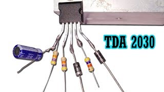 How To Make High Power Amplifier Using TDA2030  DC 12v English Subtitle [upl. by Nadeen]