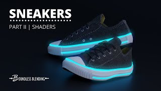 Sneakers in Blender 28x  PART II  Shading and Texturing  Beginners [upl. by Hebrew]