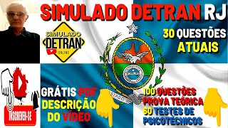 SIMULADOS DETRAN RJ│60 QUESTÕES ATUAIS COM DICAS ESPECIAIS [upl. by Dripps]