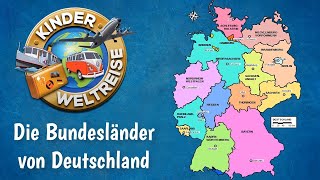 Die Bundesländer von Deutschland  einfach erklärt als Übersicht zum Üben und Lernen Erdkunde [upl. by Anse578]