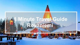 Finland Rovaniemi Travel Guide  1 Minute Travel Guide travel travelguide finland [upl. by Verna721]