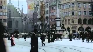 Berlin and Munich 1890  1920 Coloured Motion Pictures [upl. by Anibor]