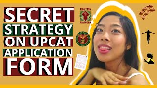 INCREASE YOUR PASSING RATE  A SECRET STRATEGY ON UPCAT APPLICATION FORMS  UPCAT TIPS AND TRICKS [upl. by Anialeh999]