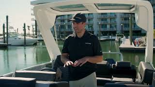 2024 Crowne Tritoon Walkthrough  Harris Pontoon Boats [upl. by Hendon]