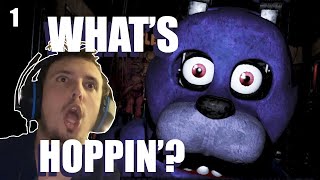 THIS GAME IS SCARIER THAN I THOUGHT  Five Nights at Freddys w Bob Part 1 [upl. by Urbannai]