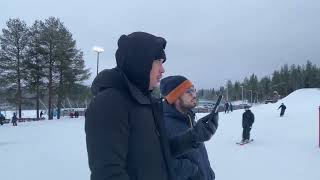 Ounasvaaran Hiihtokeskus  Ski Resort  Rovaniemi Finland  In Winter [upl. by Bullion]