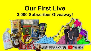 Our First Live 3000 Subscriber Giveaway [upl. by Christan512]