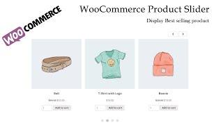 WooCommerce Product Slider  Display Best selling product [upl. by Salem2]