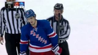 Chris Kreider takes out Scottie Upshall  11102013 HD [upl. by Tallbot507]