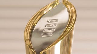 Behind the Scenes The Creation of the CFP National Championship Trophy [upl. by Ahsercal]