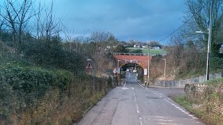 Driving in Somerset countryside Bruton town and Evercreech village [upl. by Wadesworth]