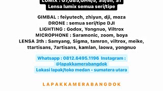 Banyak stok kamera dan lensa likenew buat kalian mau pantau unit bisa langsung ke instagram kita ya [upl. by Engdahl]