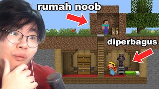 Gw Sewa PRO BUILDER Untuk Diam Diam Perbagus Rumah Adik NOOB Gw [upl. by Aryad620]