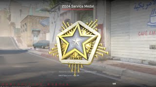 Getting 2024 Service Medal  CS2 csgo New Year [upl. by Kaycee]