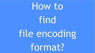 Python Tutorial  20  How to find file encoding  Detect file encoding  Python chardet library [upl. by Dang587]