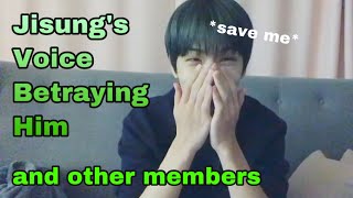 nct Jisung’s voice betraying him for more than 3 minutesand other members [upl. by Ayrotal]