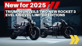 Triumph Unveils Two New Rocket 3 Evel Knievel Limited Editions [upl. by Radley508]