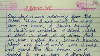 A Rainy Day Essay in English  Paragraph on A Rainy Day [upl. by Eylatan379]